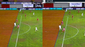 ¡Insólito! El VAR marcó el offside detrás de la línea del balón y le anuló un gol a Audax