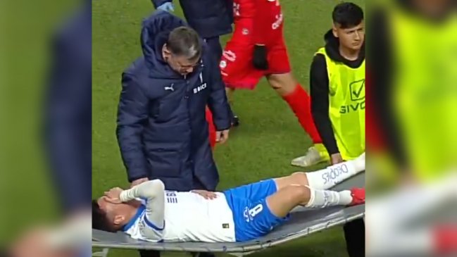 [VIDEO] Fernando Zuqui se lesionó y salió entre lágrimas en el duelo de la UC ante La Calera