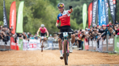 Vidaurre tras su victoria en Val di Sole: