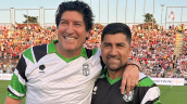 Iván Zamorano y David Pizarro compartieron en partido de
