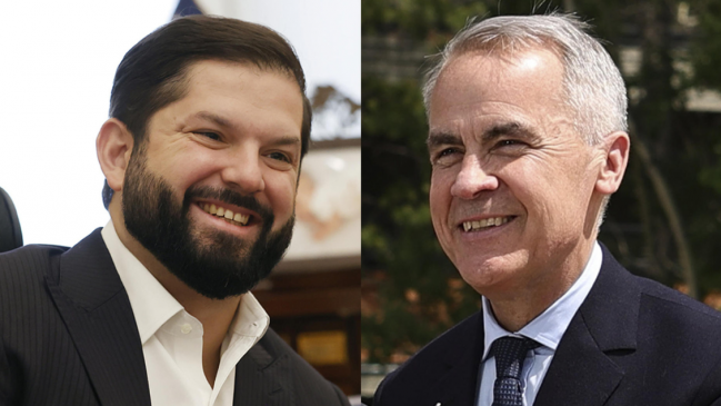 Presidente Boric conversó con Mark Carney para fortalecer relaciones con Canadá