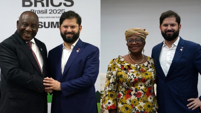 Presidente Boric tuvo reuniones con mandatario de Sudáfrica y directora de la OMC