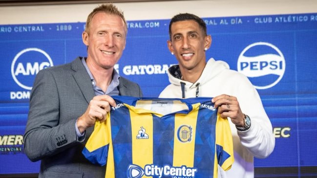 Ángel Di María en su regreso a Rosario Central:
