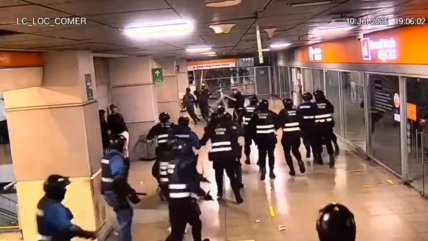   Comercio ilegal atacó a guardias que realizaban copamiento en Línea 2 del Metro 