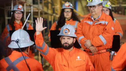   Presidente Boric conmemoró los 54 años de la nacionalización del cobre en División El Teniente 