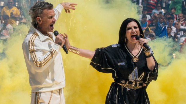 [VIDEO] La presentación de Robbie Williams y Laura Pausini en el Mundial de Clubes