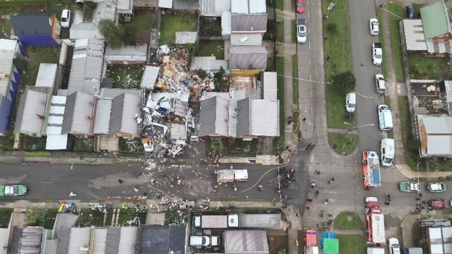 Temuco: Nueva emanación de gas en sector de la explosión que destruyó una casa
