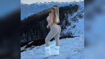 Wanda Nara sorprendió a sus seguidores con sensuales postales en un centro de esquí