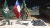 Ercilla: Camioneta robada fue hallada con armas y chalecos antibalas en su interior