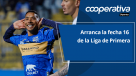 Cooperativa Deportes: Arranca la fecha 16 de la Liga de Primera