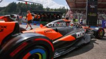 Oscar Piastri fue el más rápido en el único entrenamiento libre de Spa