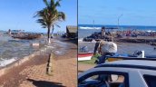 Así fue el paso del tren de olas por Rapa Nui