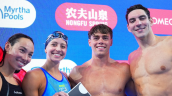 Estados Unidos estableció un nuevo récord mundial en natación 4x100 libre mixto