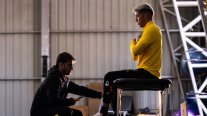 Brayan Cortés comenzó sus trabajos como flamante arquero de Peñarol