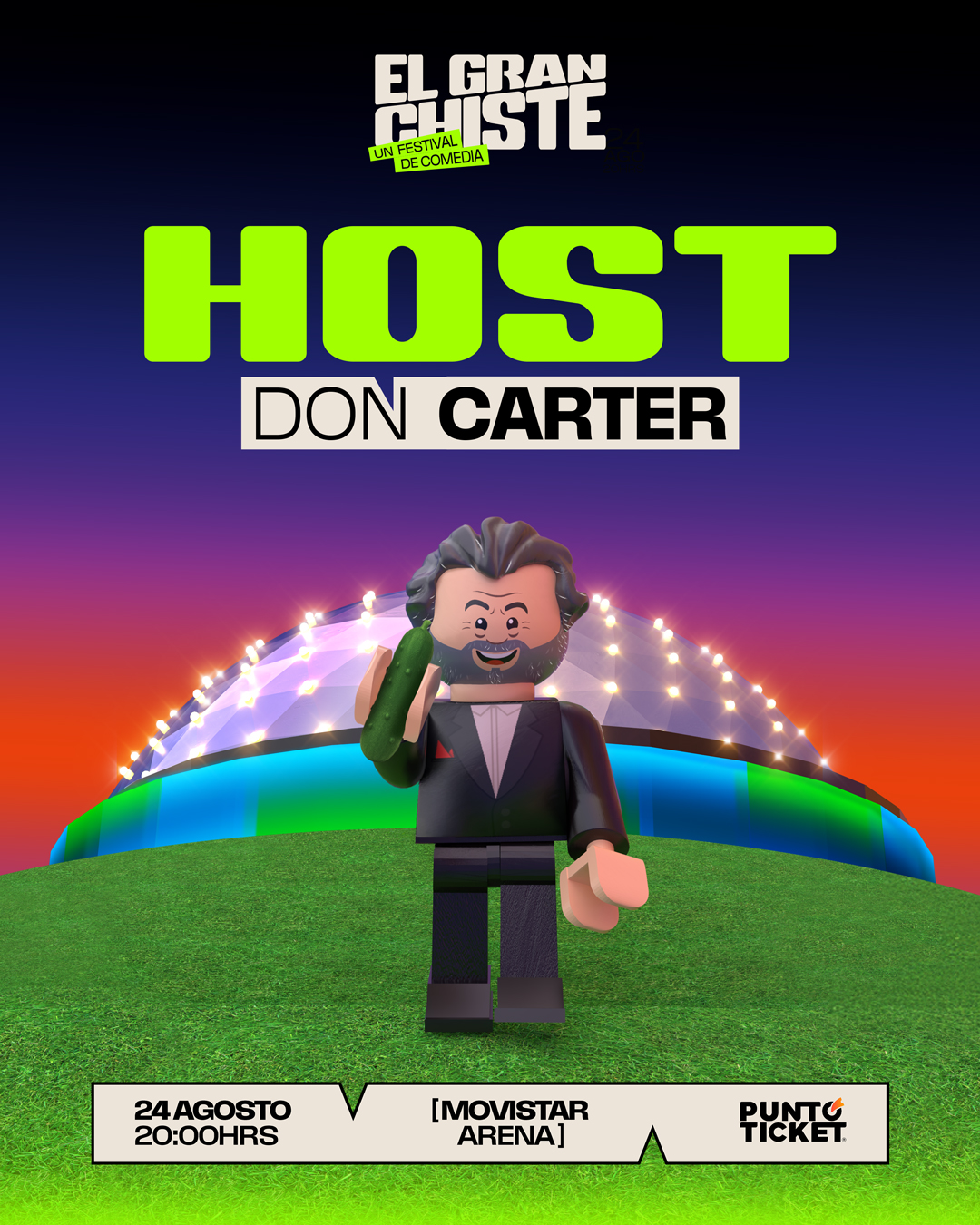Don Carter será el encargado de animar el festival de humor "El Gran Chiste