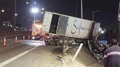 Quilicura: Camionero murió atrapado tras accidente e incendio