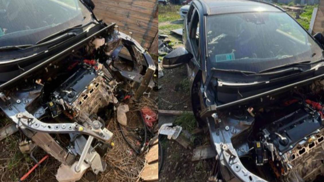 Karen Doggenweiler mostró el estado en el que encontraron su camioneta
