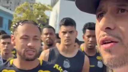   Neymar dio explicaciones a barras bravas de Santos durante invasión al club 