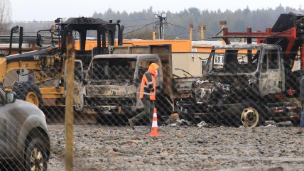   Cinco máquinas forestales destruidas por ataques incendiarios en La Araucanía 