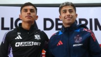 Pizarro y Assadi protagonizaron la conferencia conjunta de Colo Colo y la U antes del Superclásico