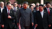 Trump dijo que Xi Jinping se juntó con Putin y Kim Jong Un para