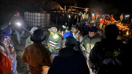  Perú: 10 mineros fueron rescatados tras quedar atrapados en socavón  
