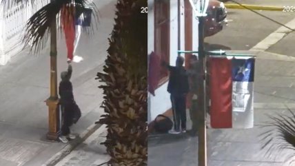   Hombre robaba banderas chilenas de las calles de Iquique y fue detenido 