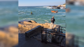 Buscan a menor que desapareció mientras nadaba en playa Las Torpederas
