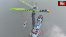 China avanza en la construcción del puente colgante más largo del mundo