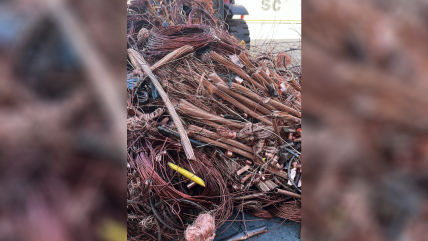  Aduana incautó casi 153 toneladas de cobre robado en el Biobío  
