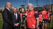 Vicepresidente Elizalde visitó a Los Cóndores en la previa de crucial duelo ante Samoa