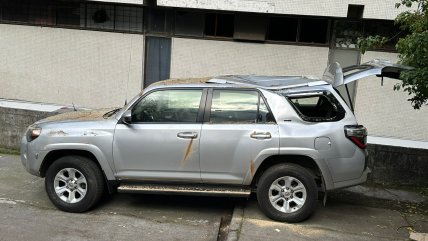   Enorme árbol cayó sobre el vehículo del alcalde de Concepción 