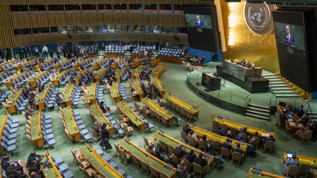 Muchas delegaciones abandonaron Asamblea ONU como protesta al hablar Netanyahu