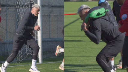   Cristóbal Campos se sumó a los entrenamientos de equipo de Tercera B 
