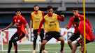 La Roja tuvo en La Florida su última práctica antes del amistoso con Perú