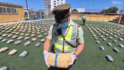   Carabineros incautó más de media tonelada de droga en pleno desierto de Antofagasta 