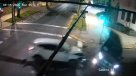 Cámara captó fuerte choque entre dos autos en Providencia