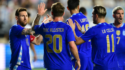   Argentina pulverizó a Puerto Rico con seis goles en su amistoso 