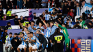 El festejo de Argentina en el Nacional tras su paso a la final del Mundial sub 20