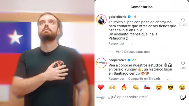 Presidente Boric sorprende al invitar a Ibai Llanos a desayunar pan con palta