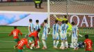 Zabiri abrió la cuenta para Marruecos ante Argentina con un zurdazo de tiro libre
