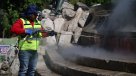 Inician trabajos de limpieza de la restaurada Fuente Alemana tras vandalización