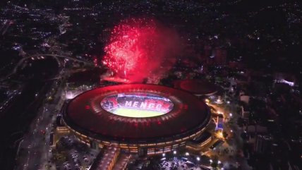   [VIDEO] El espectacular recibimiento que tuvo Flamengo en Maracaná antes del duelo con Racing 