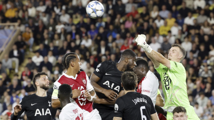   Tottenham resistió para conseguir el empate ante Monaco en la UEFA Champions League 