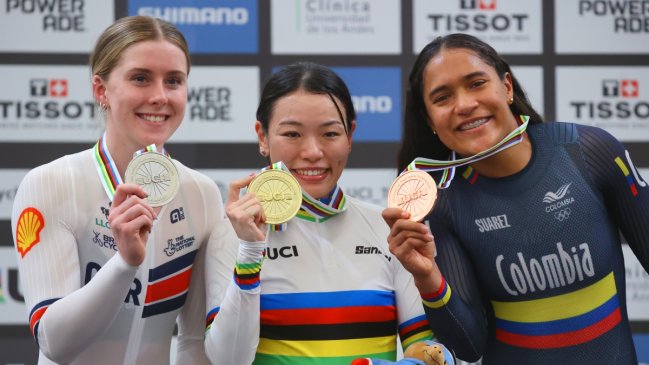 Mina Sato se colgó el oro en la final del keirin en Peñalolén