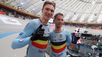   Bélgica logró el título en el Madison masculino en el cierre del Mundial de Chile 