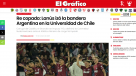 Prensa argentina calificó de