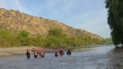 Intensa búsqueda de adolescente que desapareció en aguas del Río Maipo