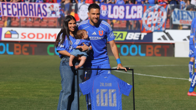 [VIDEO] Universidad de Chile homenajeó a Matías Zaldivia por sus 100 partidos en el club