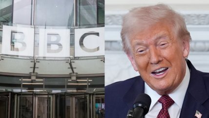 Trump celebró dimisión de directivos de la BBC y los acusó de 